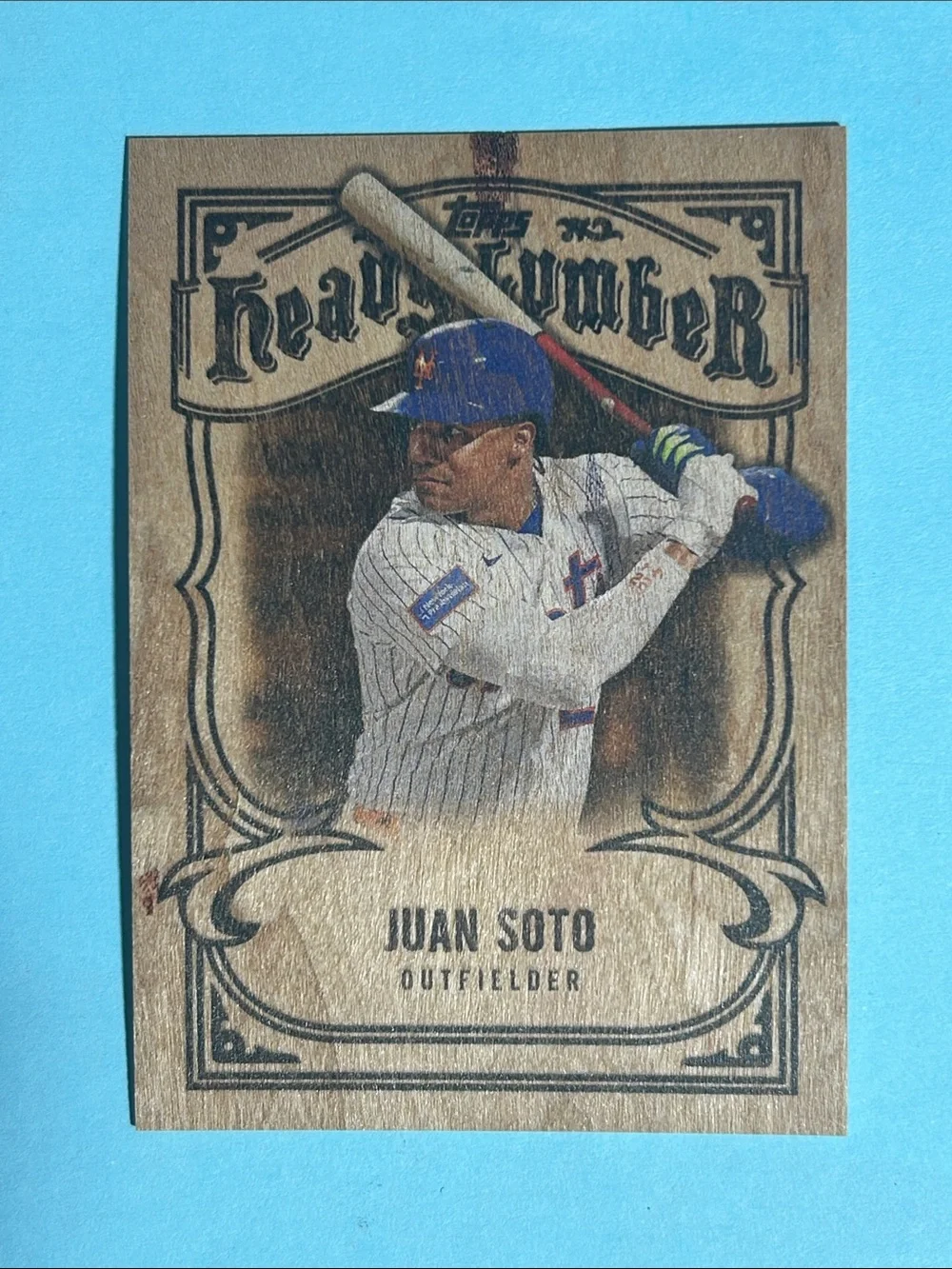 2026 Topps Series 2 Juan Soto ,NY Mets Heavy Lumber Wood Card Case Hit #HL-21